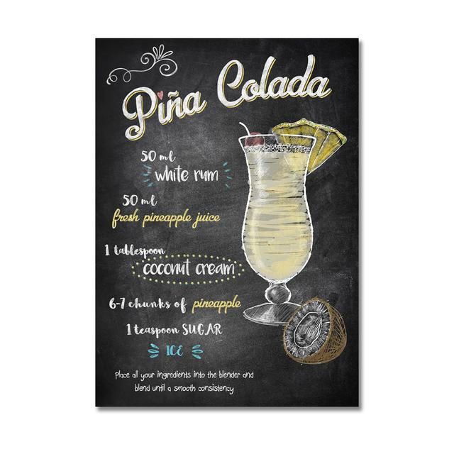 Винтажный постер для коктейлей, напитков, синий, гавайский, «Кровавая Мэри», фиолетовый, Мартиника, кубинская картина маслом, стена ресторана, бара