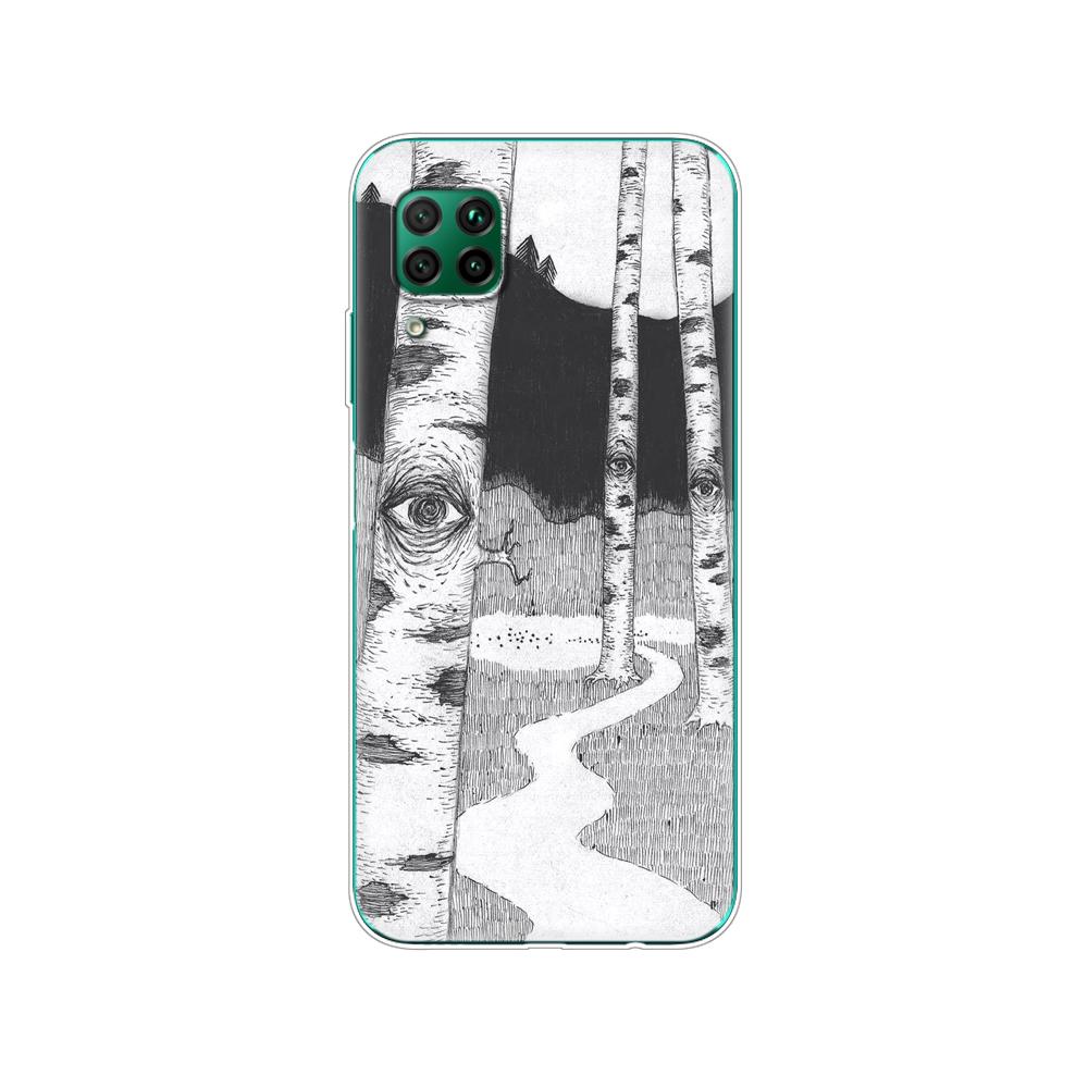 Case For Huawei P40 Lite E P40 Pro P Smart 2020 Cover For Huawei Y5P Y6P Y7P Y8P Y6S Y8S Y9S NOVA 5T Case Texture Wood Style