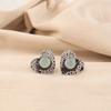 Natural Aqua Chalcedony Sterling Silver Stud Post Sisters Gift Earrings Jewelry EE-143-17