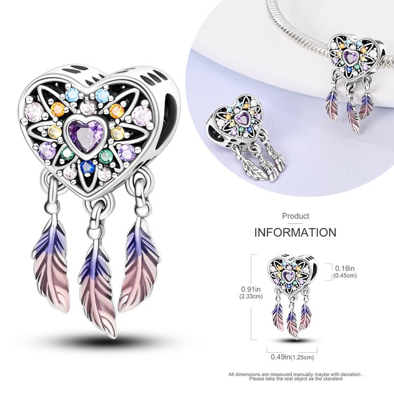 Copper Charms Beads Perfume Animal Butterfly Pendants Fit Original Bracelet Diy Jewelry