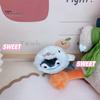 Keychain Pendant Decorative Plush Stuffed No Odor Stainless Chain Bag Decoration Soft Touch Whale Penguin Seal Keychain Plush Doll Car Decor Stuff