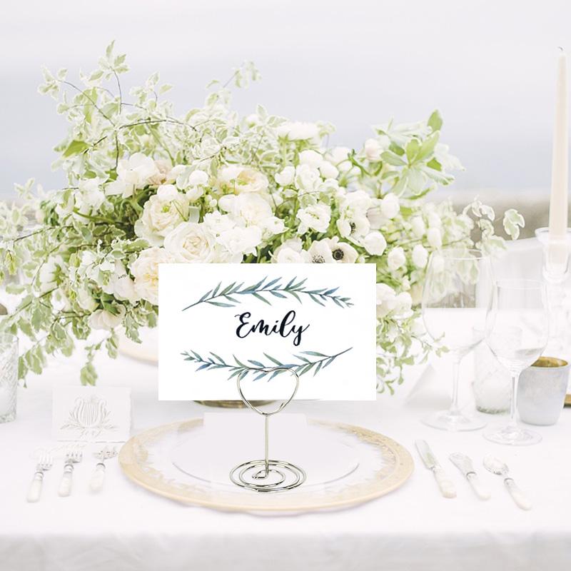10pcs Metal Place Card Holders Photo Clip Stands Wedding Table Number Name Sign Stand for Wedding Birthday Party Home Decoration