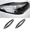 2pcs 3D Carbon Fiber Car Headlights Eyebrows Eyelids Stickers For Bmw F10 5 Series 2010-2016 Auto Headlights Eyebrows