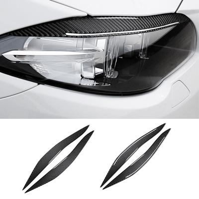 2 шт. 3D карбоновые автомобильные фары, брови, наклейки на веки для Bmw F10 5 серии 2010-2016, авто фары, брови