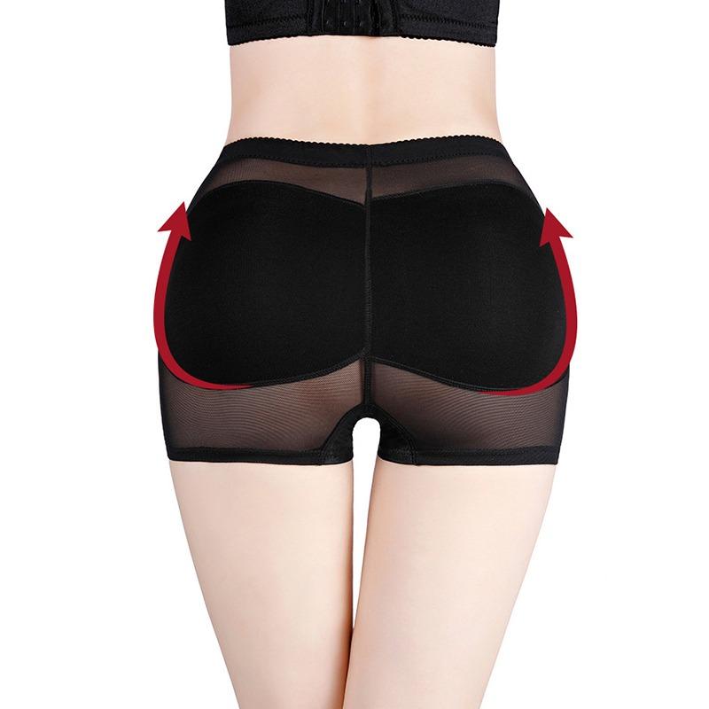 Трусики-шейпер с завышенной талией и большой накладной попой, женские утягивающие шорты для подтяжки ягодиц с подкладками пуш-ап, корректирующее белье для бедер