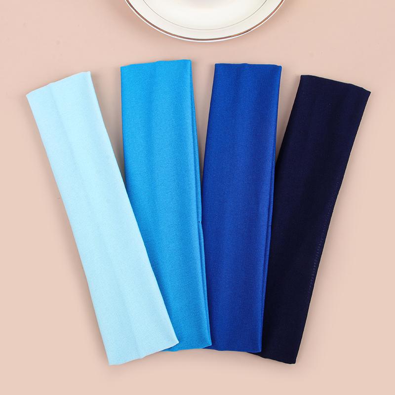 4pcs Outdoor Sports Headband Portable Fitness Hairbands Woman Hair Wrap Brace Elastic Cycling Yoga Running Exercising Sweatband