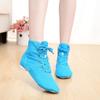 Soft Canvas Women Sports Jazz Dance Shoes Lace Up Dancing Boots Sneakers