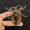 Tiger's Eye Necklace Copper Wire Wrapped Necklace Adjustable Necklace Gemstone Jewelry Handmade Necklace Unique Copper Jewelry Gifts For Her