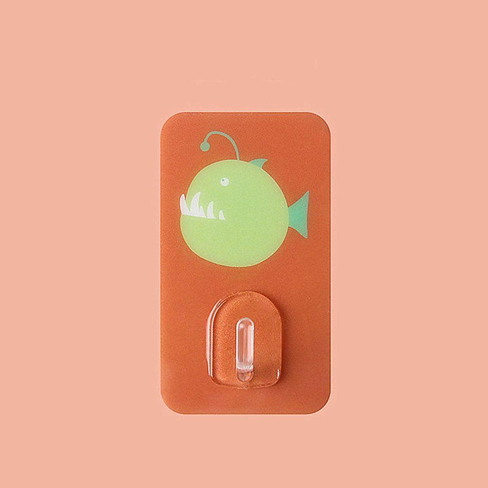 1PC Cute Bathroom Kitchen Supplies Stick Hook Cartoon Non-Marking Wall Hanger Adhesive Wall Hook