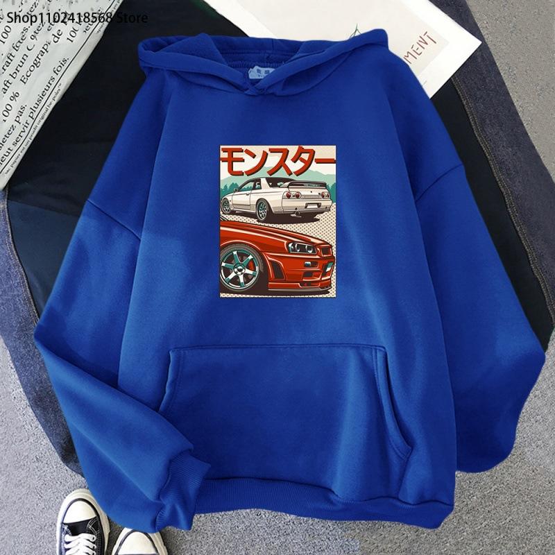 JDM Hoodie for Men CRX Initial D Japan Style Ret