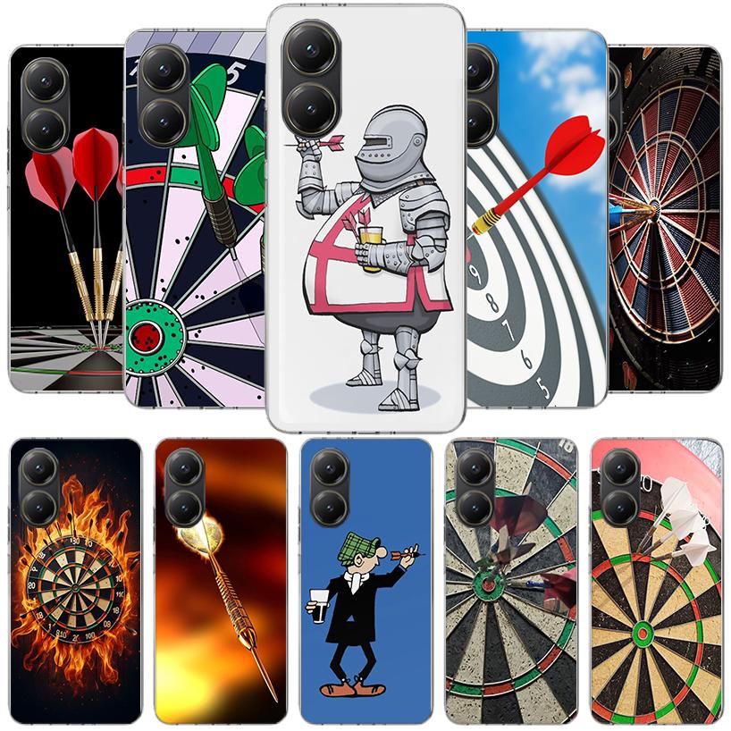 Darts Aesthetics Wire Target Phone Case For Xiaomi Poco F7 Ultra X7 X6 X5 Pro M7 Redmi 15C 15 13C 13 12C 12 10C 10 9A 9C 9T 9 Sh