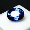 Натуральный Танзанит СЕРТИФИЦИРОВАН Кольцо Размер 8 Карат Драгоценный камень Овальная огранка Свободный Синий multiQ 008