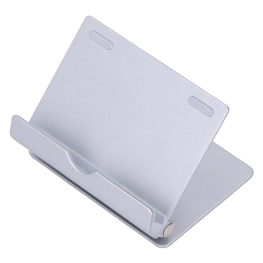 Подставка для сотового телефона, серебристая, маленькая, портативная, вращающаяся на 360 градусов, регулируемая, складная, из алюминиевого сплава, для сотового телефона