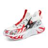 Trend Graffiti Sneakers Men Flame Design Running Shoes Women Comfort Jogging Sports Shoes Breathable Walking Shoes Male Footwear