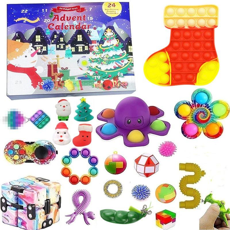 2026 Christmas Advent Calendar Gift Box Mermaid Jewelry Hairpin 24Days Countdown Calendar New Year Christmas Gifts