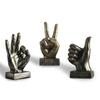 Gesture Finger Model Decoration Home Art Resin Victory Decoration Living Room Coffee Shop Creativity Vintage Desktop Crafts