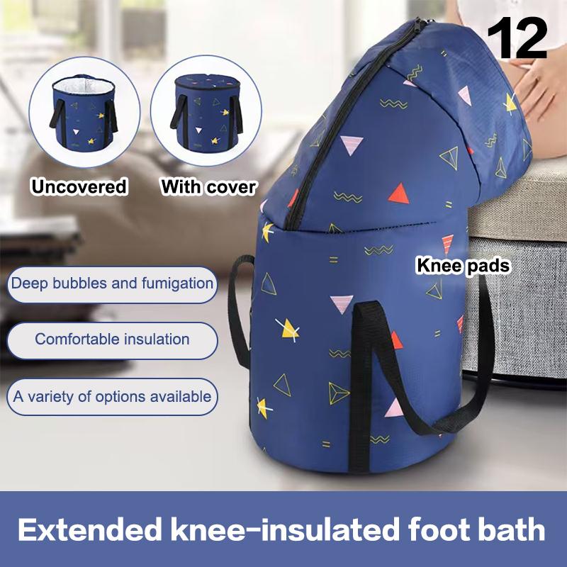 Складная ванна для ног, портативная сумка для ванны, умывальник, ведро для воды, большая вместимость, ванна для ног, спа-массаж, стиральная ванна для путешествий на открытом воздухе