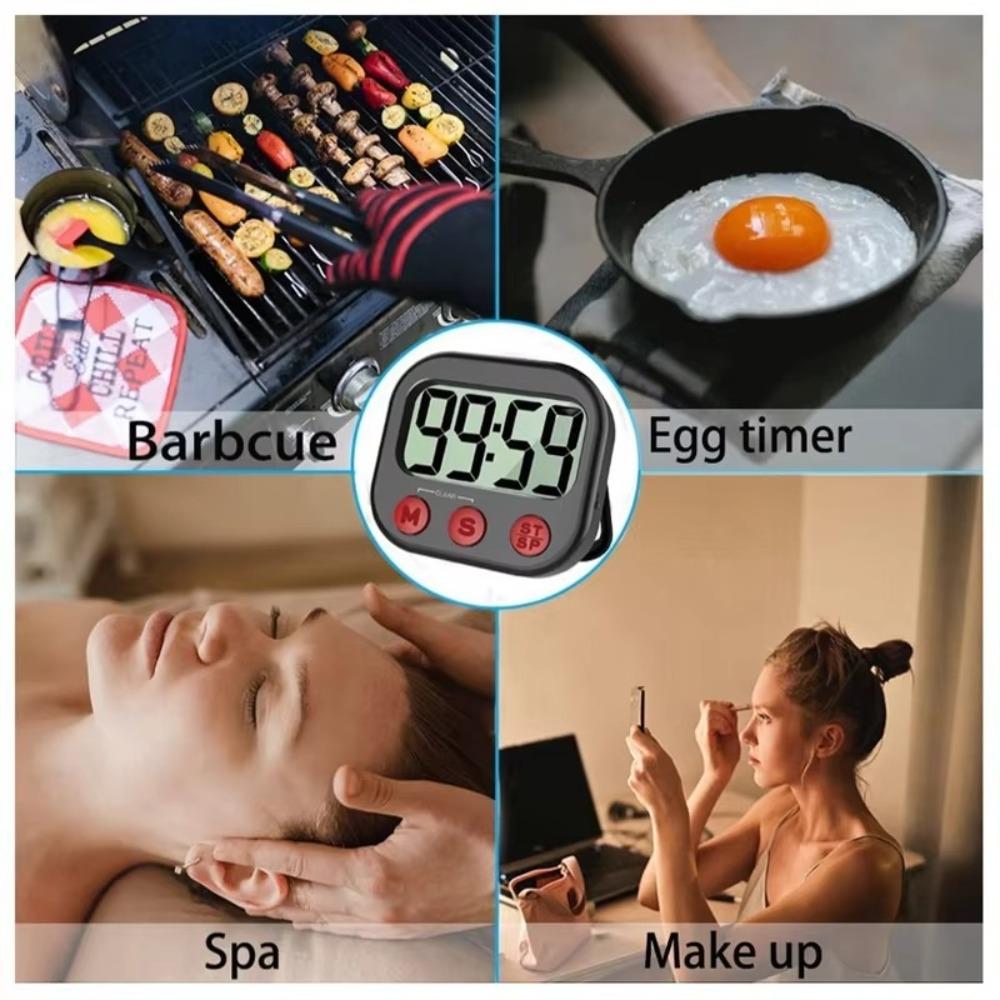 Stopwatch Visual Countdown Timer LCD Screen Alarm Clock Home Office Study Tool