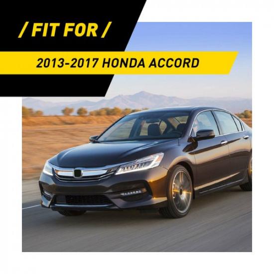 For Accord 2013-17 Honda Carbon Fiber Interior Gear Shift Panel Frame Cover Trim