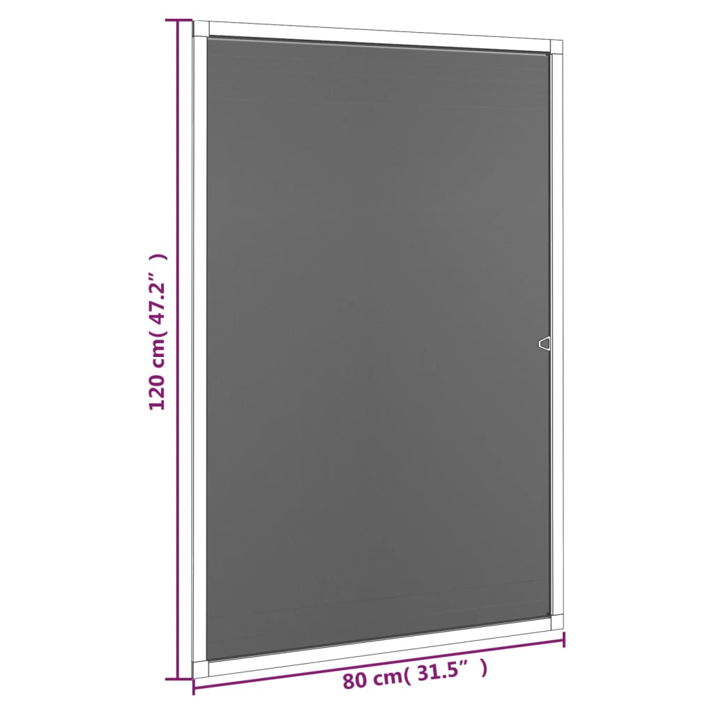Window Insect Screen White 80 x 120 cm
