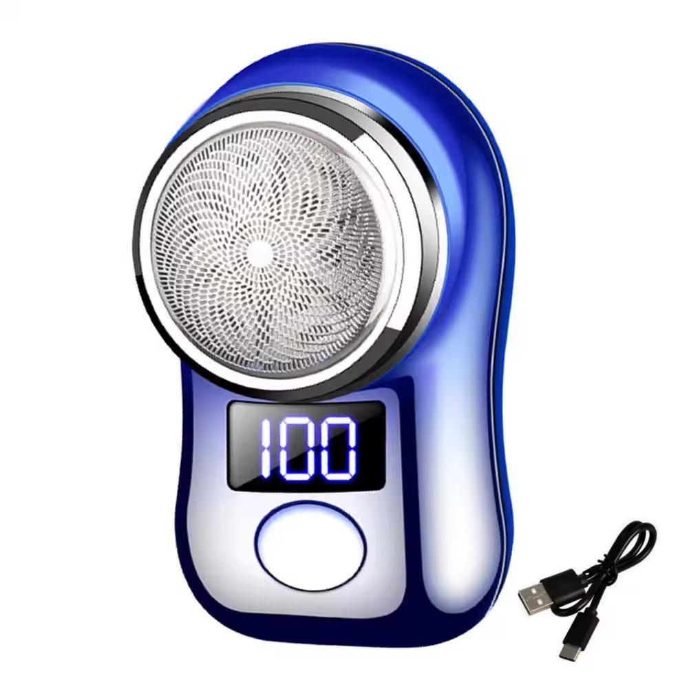 Электробритва 1PCSLED дисплей USB зарядка мини дорожная мужская роторная бритва беспроводной триммер для бороды инструмент для удаления