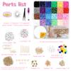 6100 Clay Beads Bracelet Making Kit, Friendship Bracelet Set for Jewellery Making, Flat Beads for Bracelet Arts and Charms