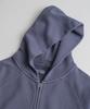 Beheavyer Distressed Glove Full Zip Parka Purple Navy