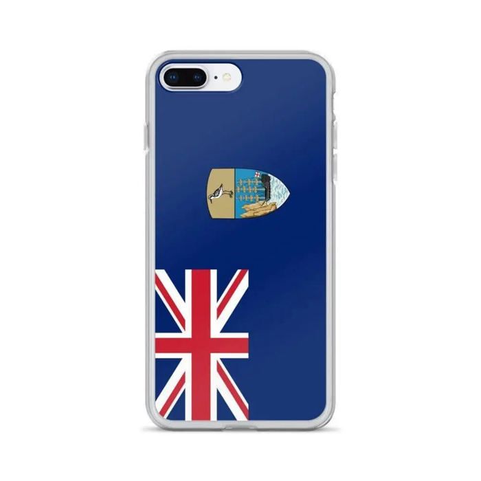 Coque Télephone Drapeau Sainte-Hélène, Ascension Et Tristan Da Cunha - iPhone 8 Plus