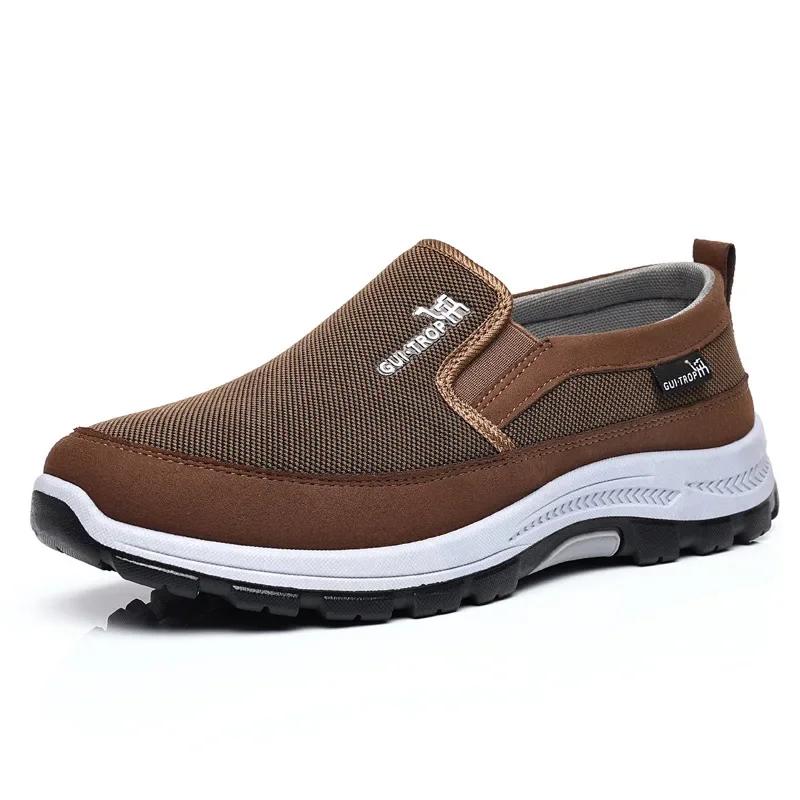 Brand Men Casual Shoes High Quality Breathable Men Walking Shoes Outdoor Comfortable Driving Shoes Fashion Non-Slip Men Sneakers