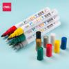 Deli Color Paint Maker Белый Водонепроницаемый перманентный маркер граффити Рисующий маркер Краска для мебели и автомобилей Подпись canetas Искусство