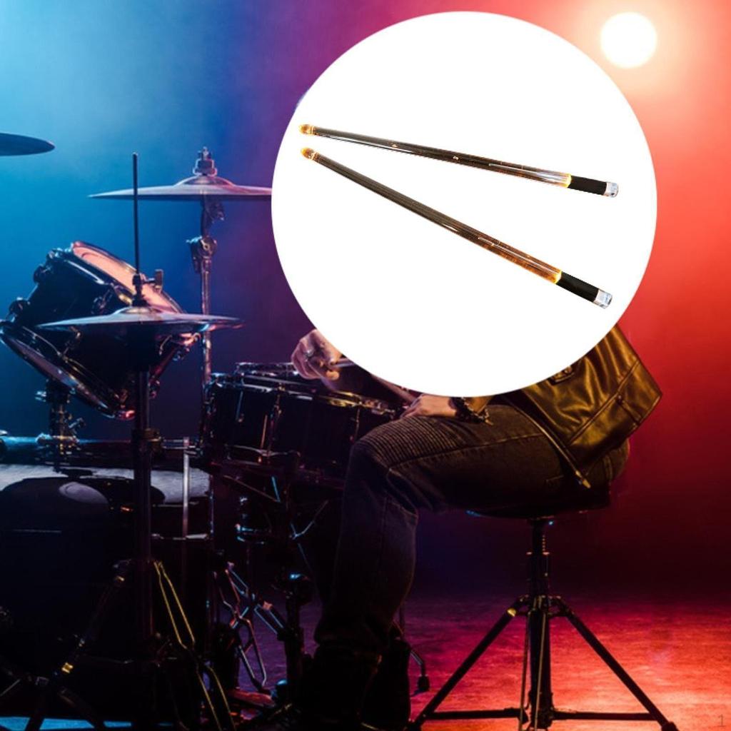 2 шт. светящиеся барабанные палочки светящиеся наконечники барабанные палочки легкие прохладные перкуссии