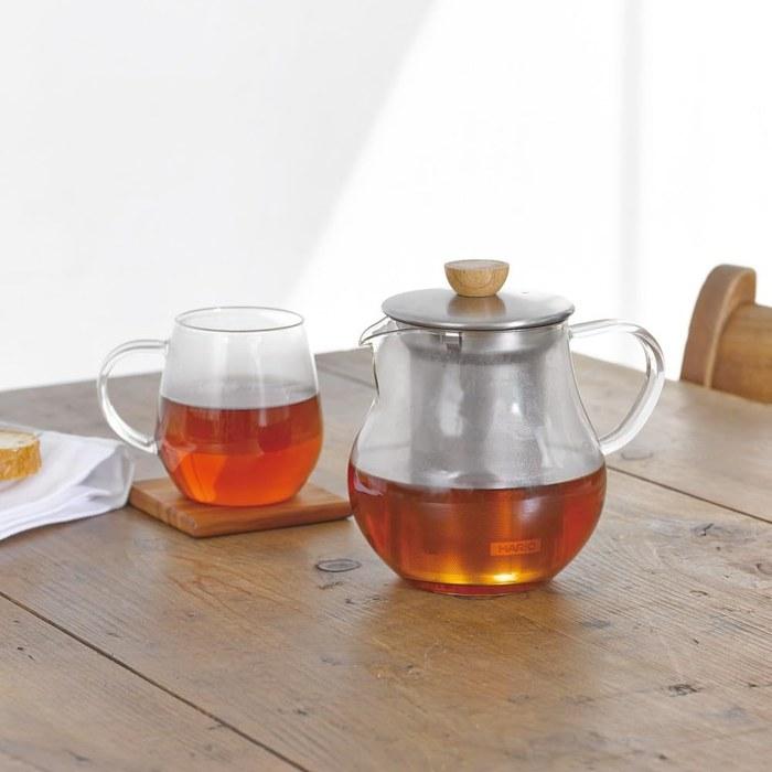 Hario Teapot 700 TPC-70HSV (Hairline Silver)