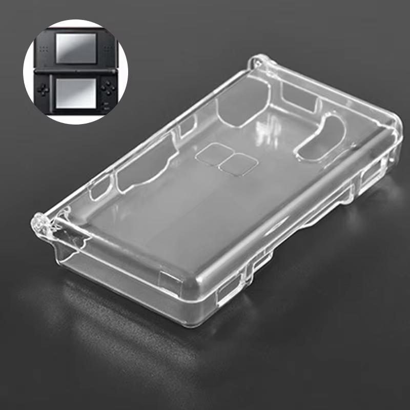 Transparent Crystal Case for NDSL Console, Full Skin Protection Cover with Anti-Scratch HD Clear Screen Protector Film