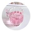 Pink Butterfly Glass Boba Straw Cup