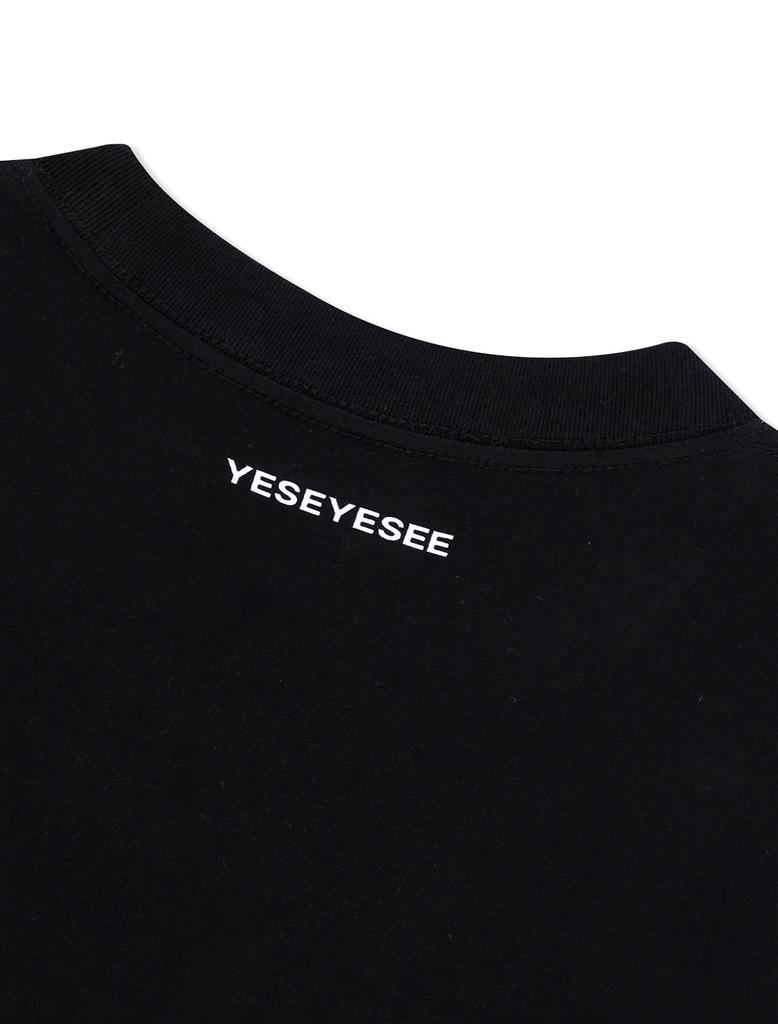 YESEYESEE Гоночная футболка Черная