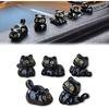 Car Cute Cat Decor Rearview Mirror Ornaments Decorations Dashboard Truck Interior Ornament Decorate Funny Pussy Figure EV Decorative Gifts RV Decors