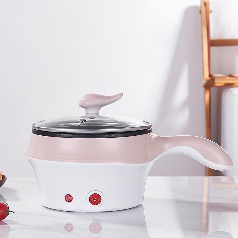 Многофункциональная мини-электрическая плита: Сковорода и кастрюля с антипригарным покрытием для офиса, общежития и студентов