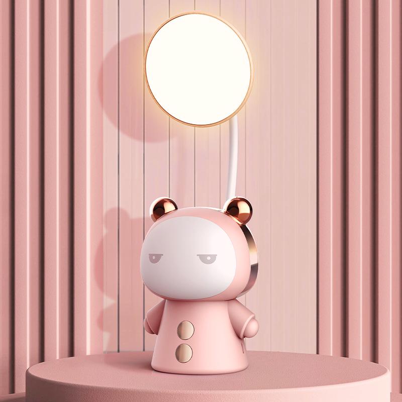 Cartoon LED Eye-Protection Rechargeable Desk Lamp & Night Light