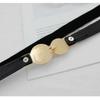 Elegant Double Pearls Buckle Elastic Women Belts Thin Straps Lady Girl Dress Skirt Decor Waistbands Trouser Dress Decoration
