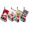 1 шт. Рождественские чулки подарочный пакет украшения сумка для закусок конфеты снеговик