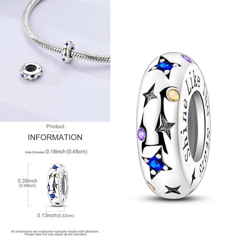 Charms Plata De Ley 925 Devil's Eye Infinity Eternal Symbol Dragonfly Positioning Buckle Charms Fit Women DIY Jewelry