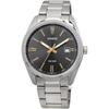 Casio MTP-1302D-1A2V Analog Quartz Men's Watch Silver Metal Band Dark Gray Dial Gold Index