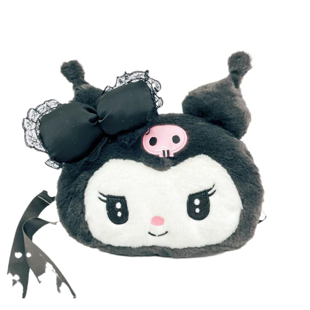 Плюшевая сумка-кроссбоди Sanrio Куроми и Мелоди с кружевом для детей и подростков