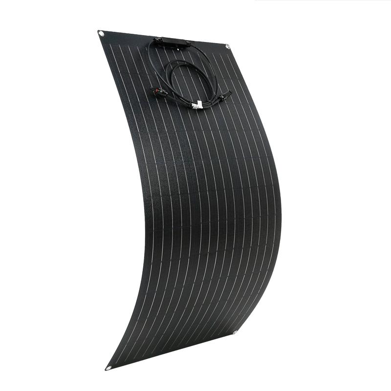 600 Вт 300 Вт Гибкий комплект солнечных панелей 18 В Монокристаллические солнечные элементы Уличное зарядное устройство для кемпинга Яхты Автодома Автофургона Автомобиля Лодки