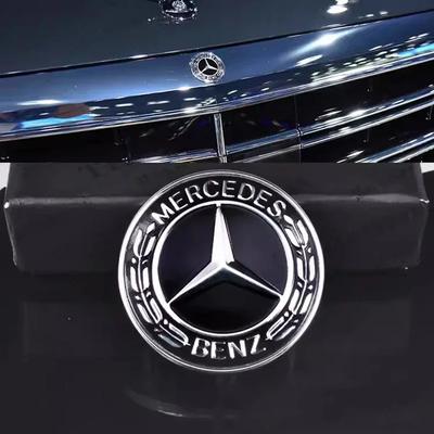 Для Mercedes Benz 3-контактный ABS Значок автомобиля Передняя верхняя решетка Край капота Значок на головной части капота для Mercedes Benz Нового E/S Класса Звезда Пшеница