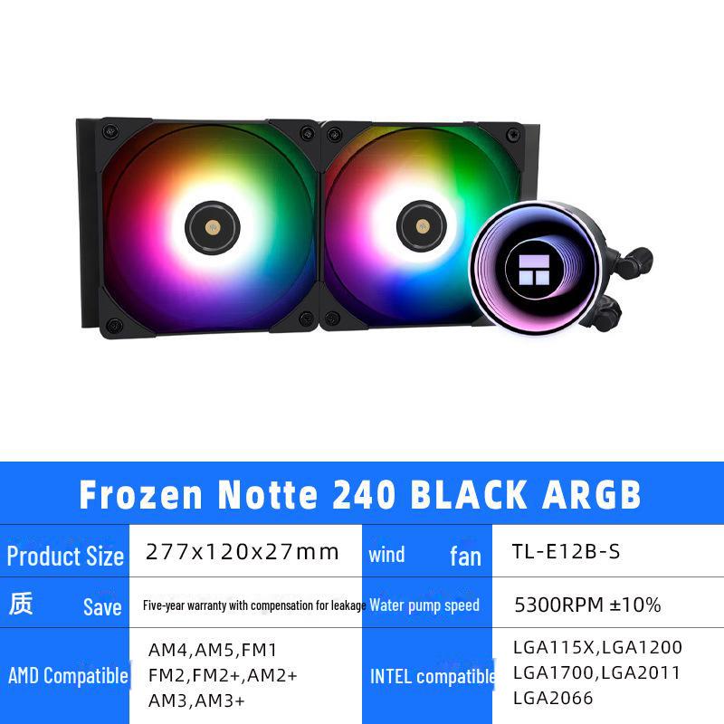 Водяной кулер для процессора Limin ARGB FN240/FN360, черный и белый