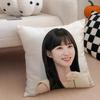 Talented Korean Beautiful Actress PPark Eunbin Cushion Cover Throw Pillow Cover Hidden Button Durable Polyester Chair Cushion