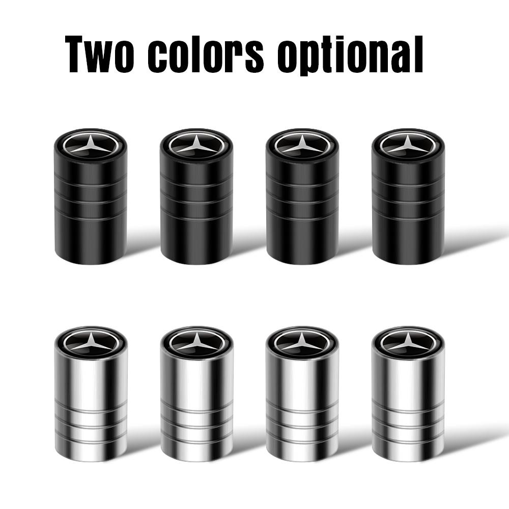 CSYBZ1 For Mercedes-Benz AMG A B C E G CLASS CLA W211 W203 W204 W210 W124 W205 4PCS Car Wheel Tires Stem Valve Caps Accessories