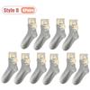 Xiaomi 1-10Pairs Knee High Cat Socks Slouchy Korean Cartoon Cute for Women Girls Daily Outfit Casual Walk Shopping Mall Spring Autumn