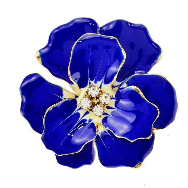 Beautiful Large Flower Brooches For Women Enamel Fashion Jewelry Colors Available